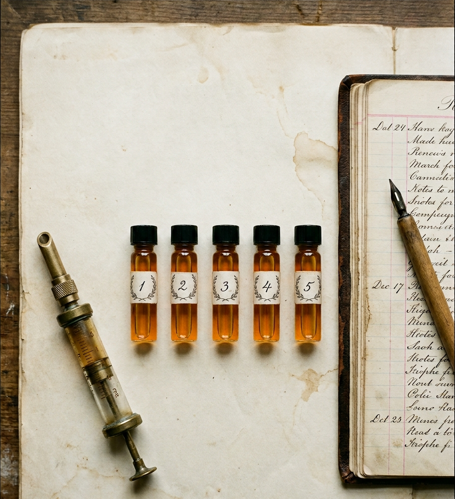 One collector’s library, sold by the millilitre.