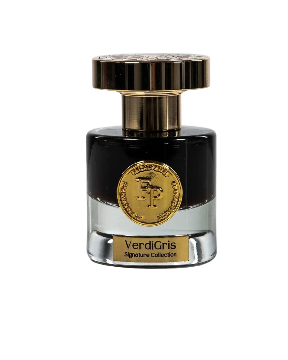 VerdiGris by Faizal Privée, the 34 ml bottle these samples are decanted from