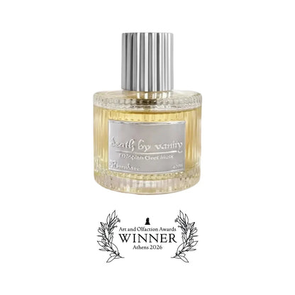 Death by Vanity by Rivendare with the Art and Olfaction Awards Winner banner, Athens 2026